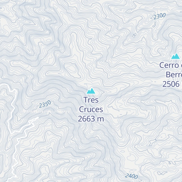 Map of Tres Cruces
