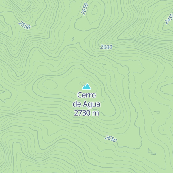 Map of Cerro de Agua