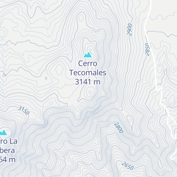 Map of Cerro Xololoyan
