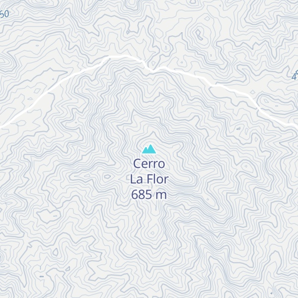 Map of Cerro La Flor