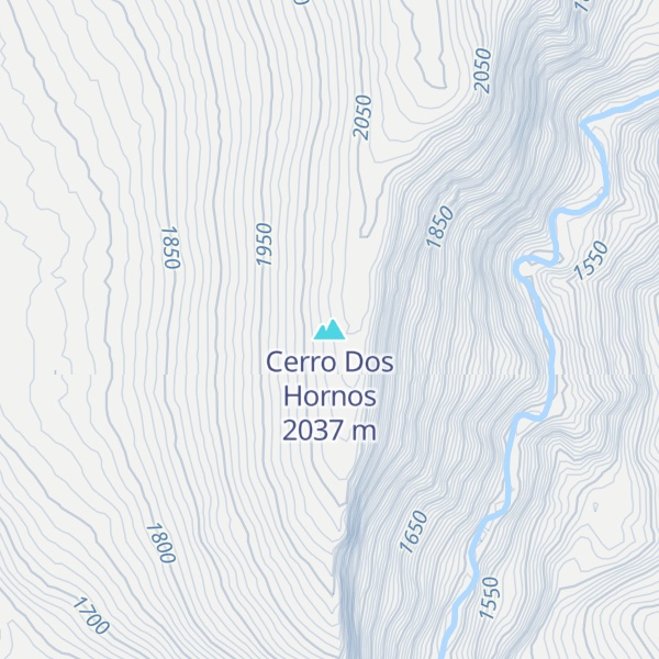 Map of Cerro Dos Hornos