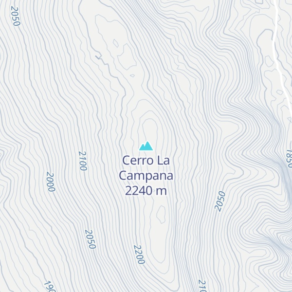 Map of Cerro La Campana