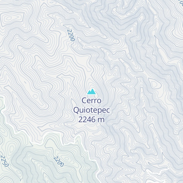 Map of Cerro Quiotepec