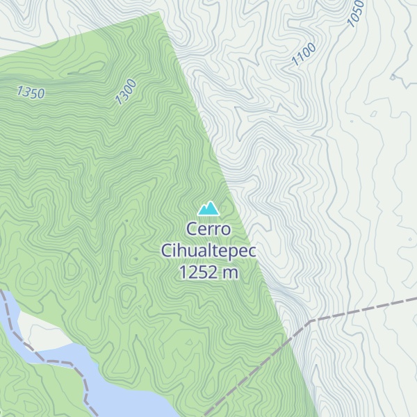 Map of Cerro Cihualtepec