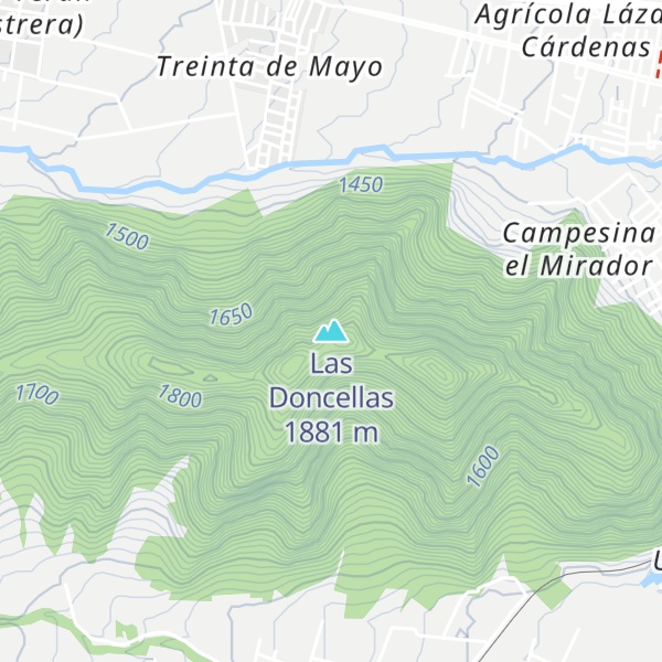 Map of Las Doncellas