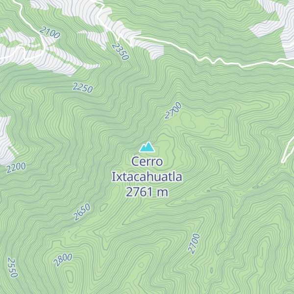 Map of Cerro Ixtacahuatla