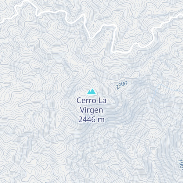 Map of Cerro La Virgen