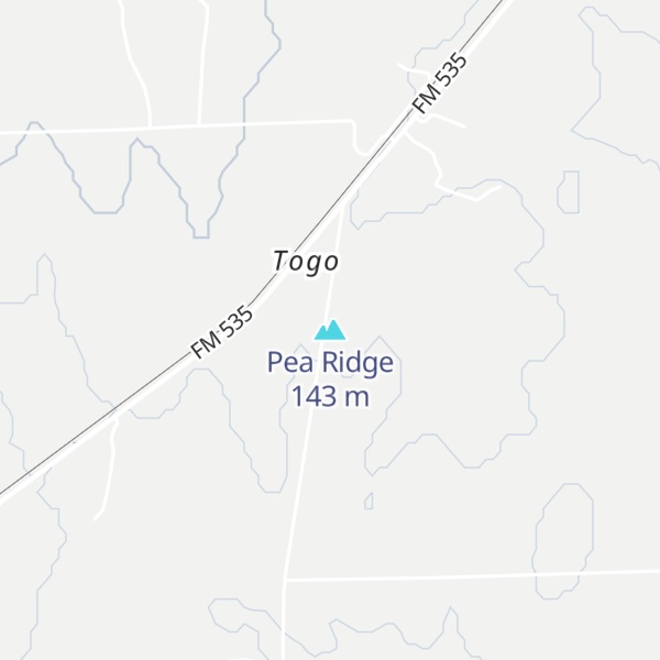 Map of Pea Ridge