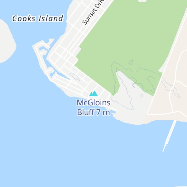 Map of McGloins Bluff