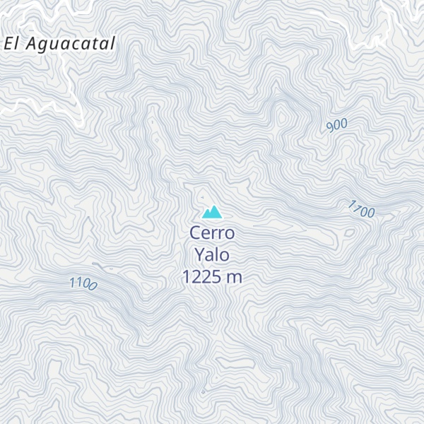 Map of Cerro Yalo