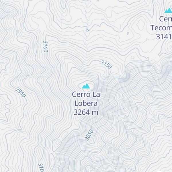 Map of Cerro La Lobera