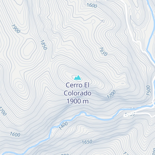 Map of Cerro El Colorado