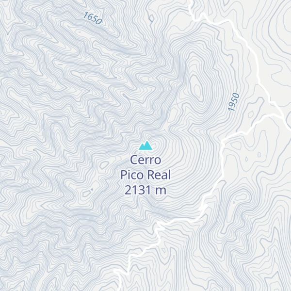 Map of Cerro Pico Real