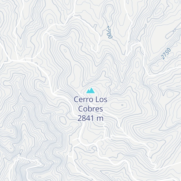 Map of Cerro Los Cobres