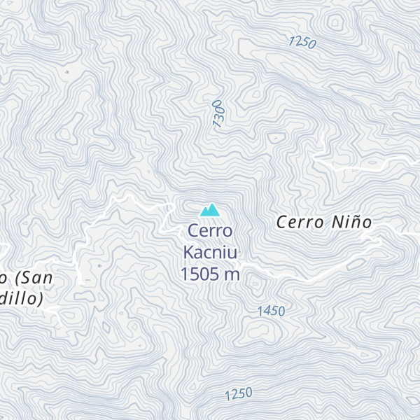 Map of Cerro Kacniu