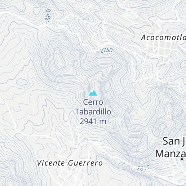 Map of Cerro Tabardillo