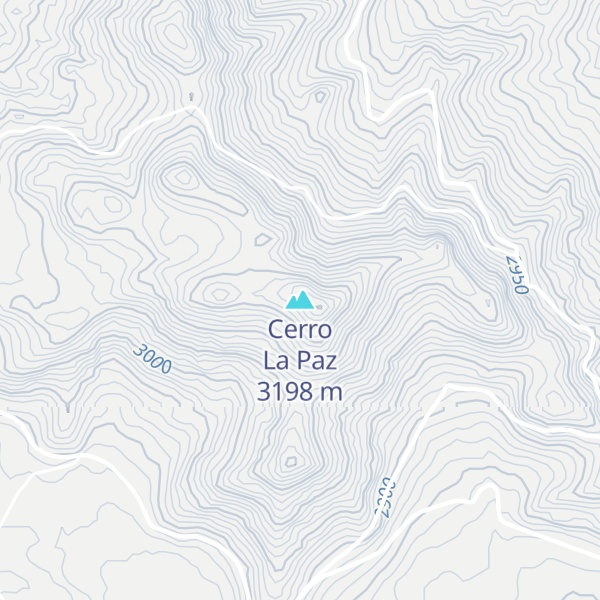 Map of Cerro La Paz