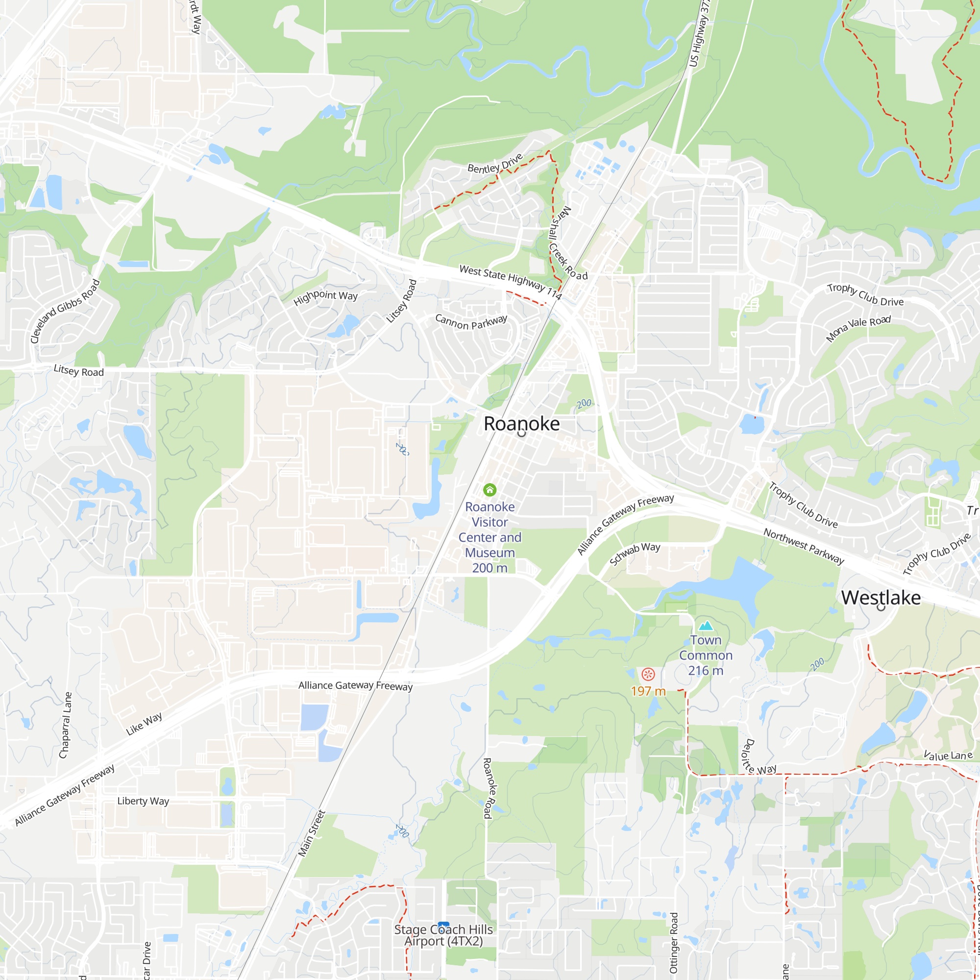 Roanoke Visitor Center and Museum map