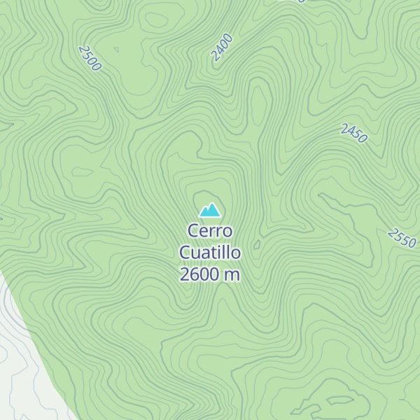 Map of Cerro Cuatillo