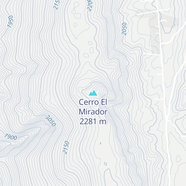 Map of Cerro El Mirador