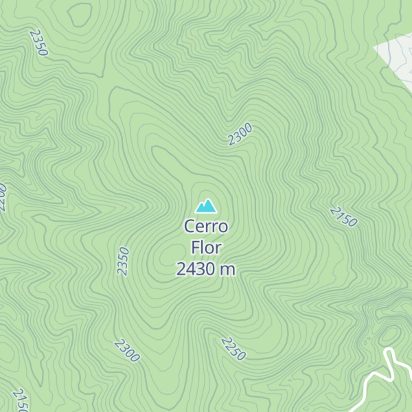 Map of Cerro Flor