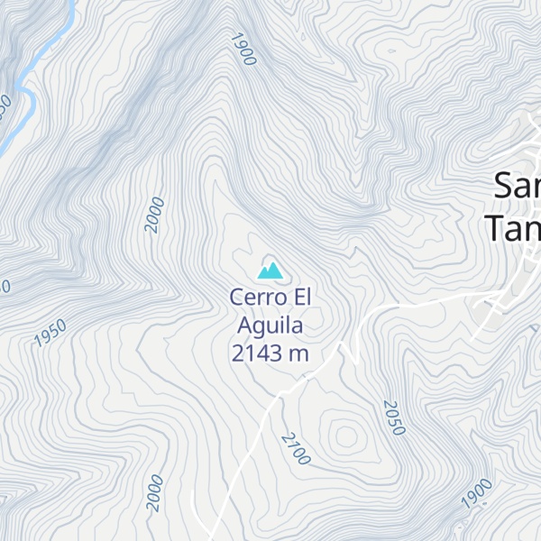 Map of Cerro El Aguila
