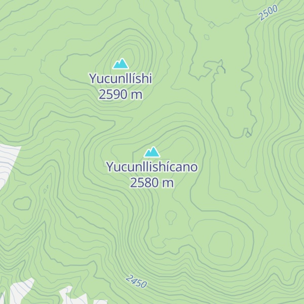 Map of Yucunllishícano