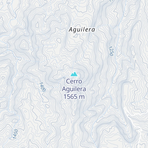 Map of Cerro Aguilera