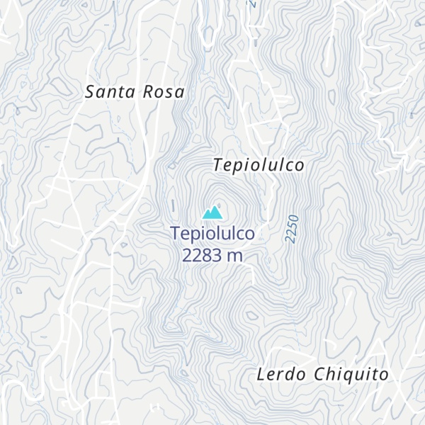 Map of Tepiolulco