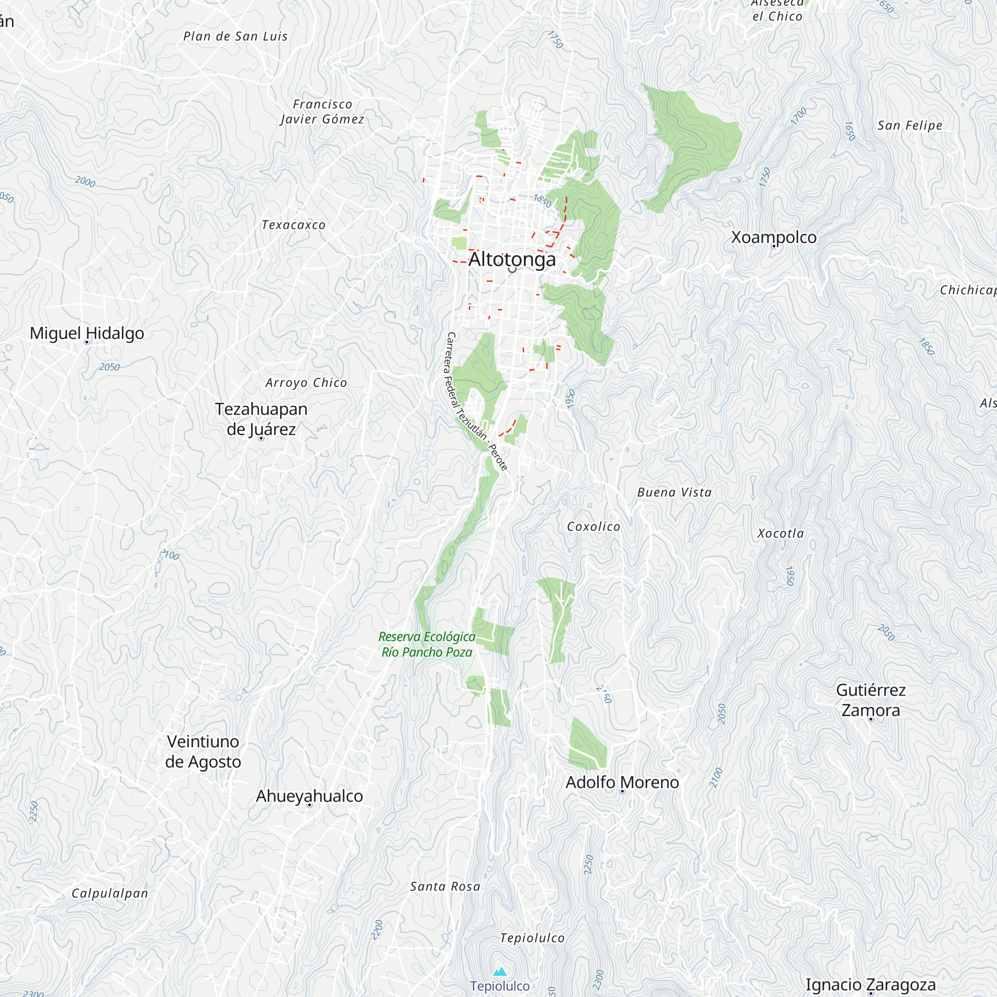 Cabañas El Rincón de Pancho map