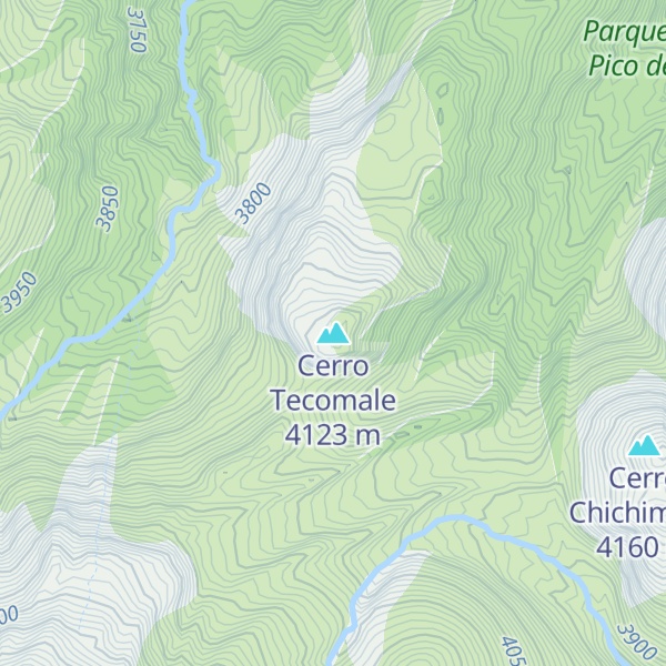 Map of Cerro Tecomale