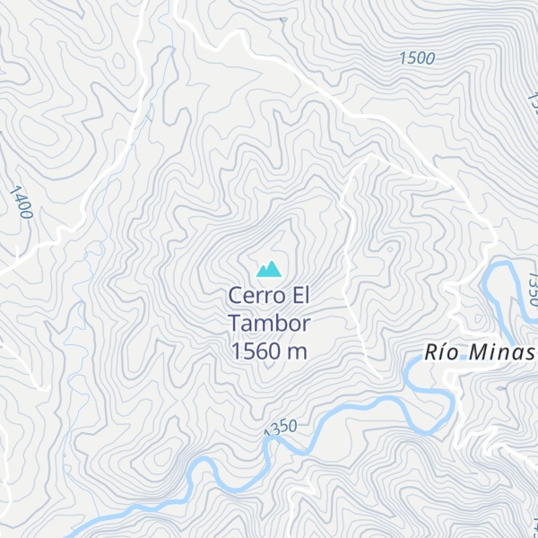 Map of Cerro El Tambor