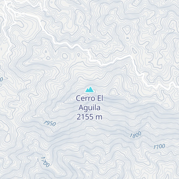 Map of Cerro El Aguila