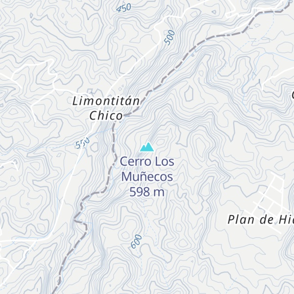 Map of Cerro Los Muñecos