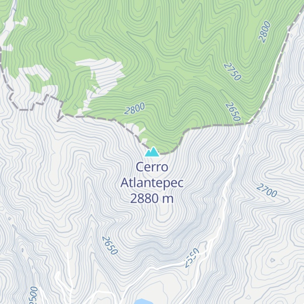 Map of Cerro Atlantepec