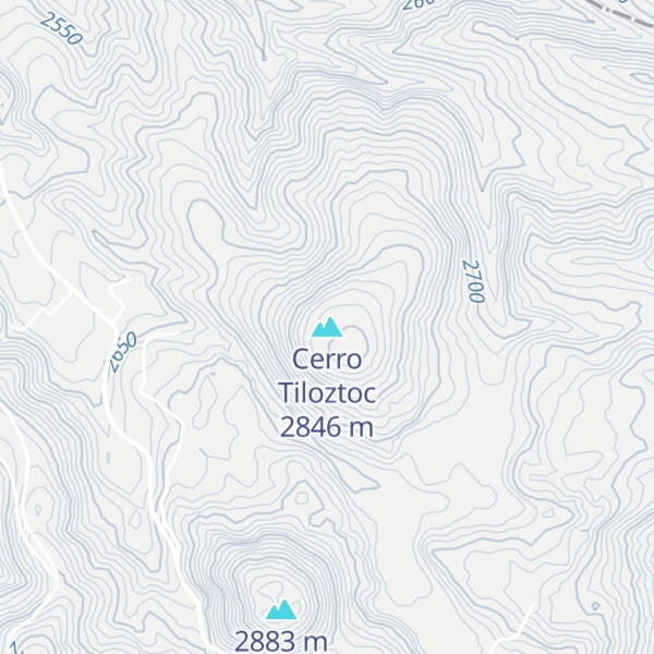 Map of Cerro Tiloztoc