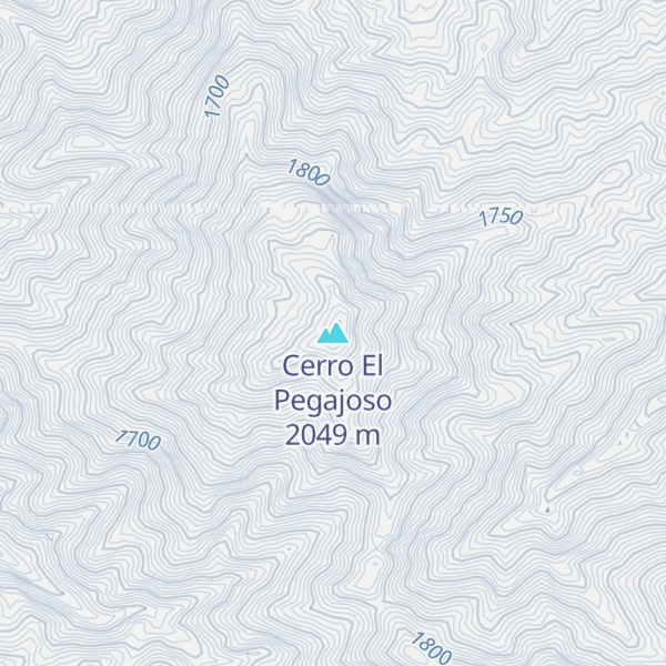 Map of Cerro El Pegajoso