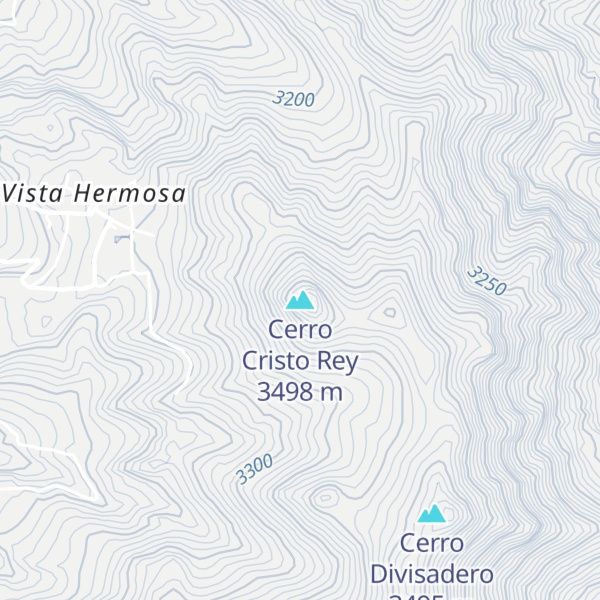 Map of Cerro Cristo Rey