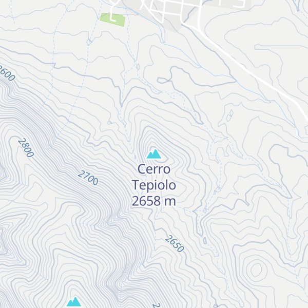 Map of Cerro Tepiolo