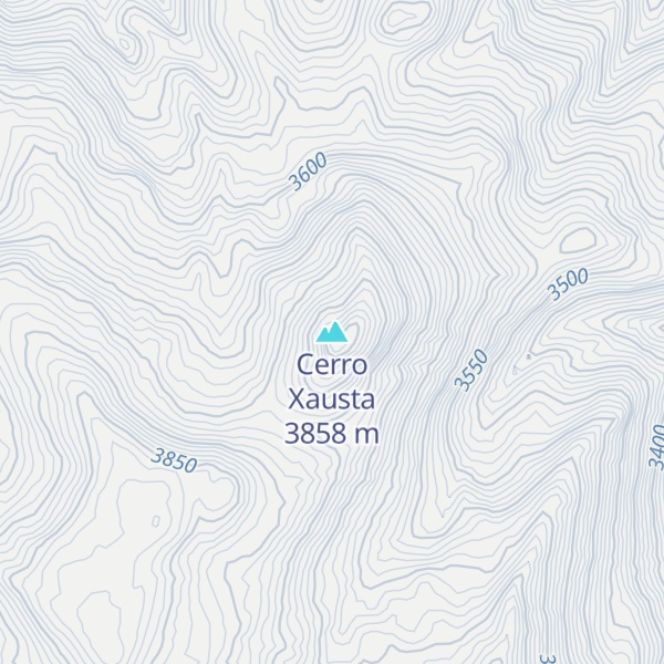 Map of Cerro Xausta