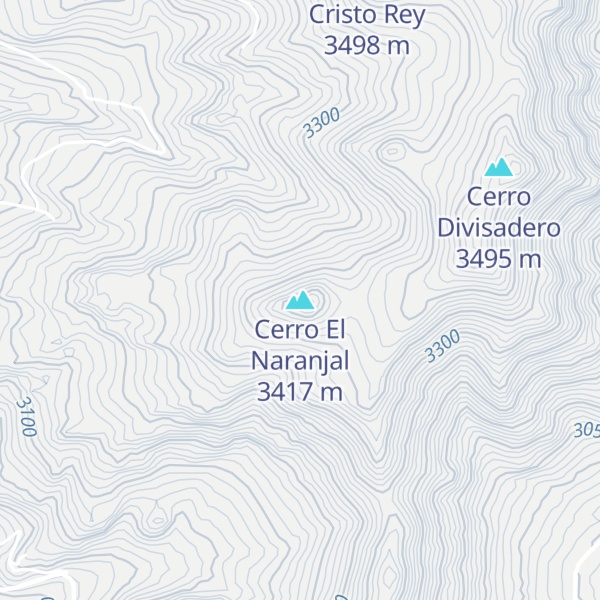 Map of Cerro El Naranjal
