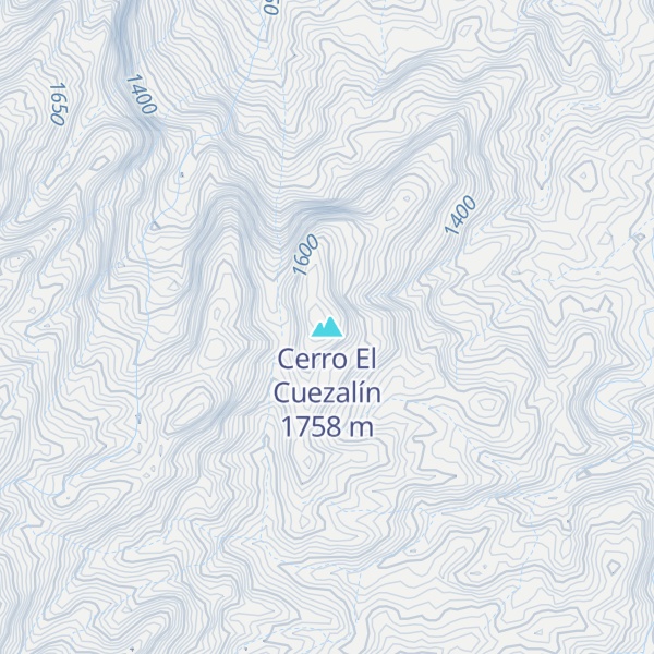 Map of Cerro El Cuezalín
