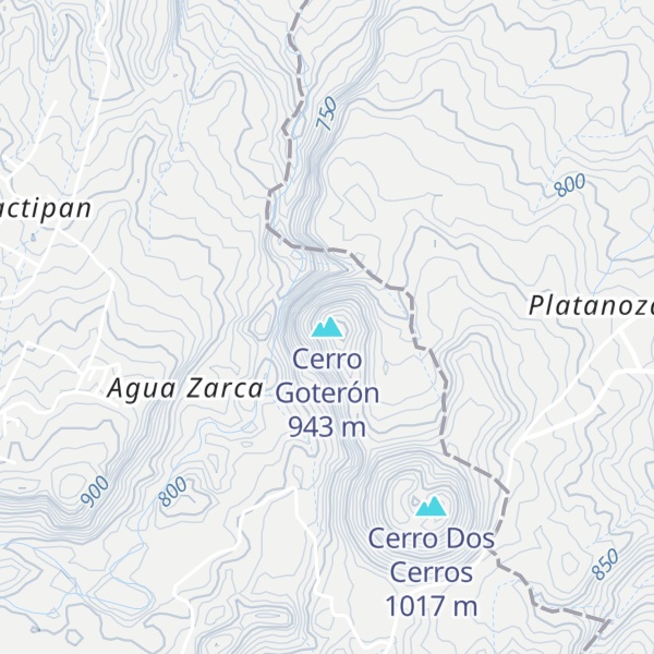 Map of Cerro Goterón