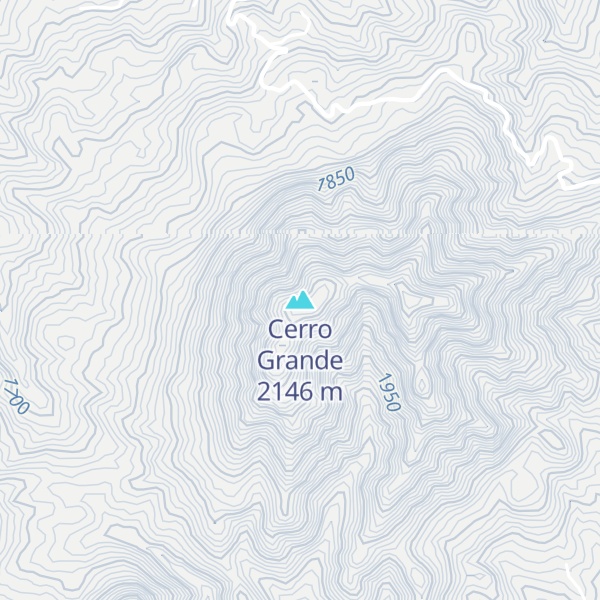 Map of Cerro Grande