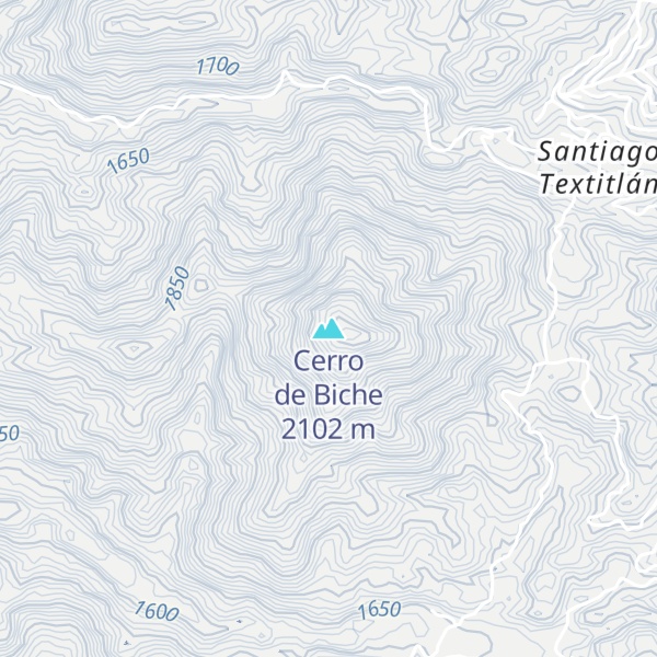 Map of Cerro de Biche