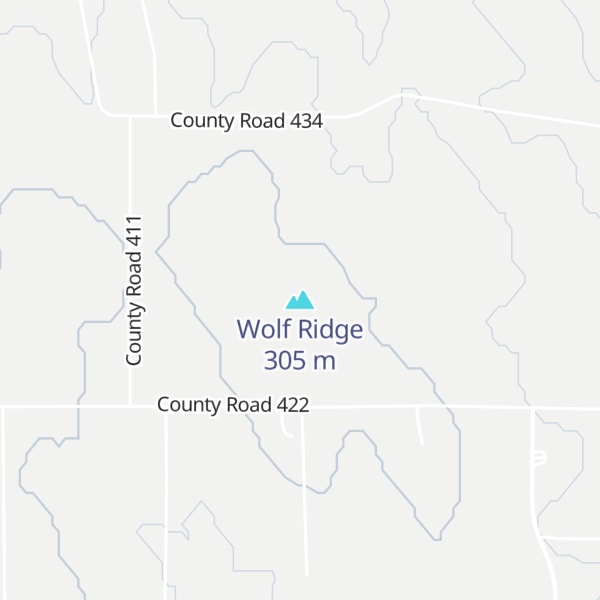 Map of Wolf Ridge