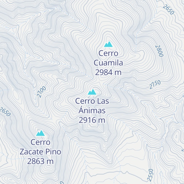 Map of Cerro Las Ánimas