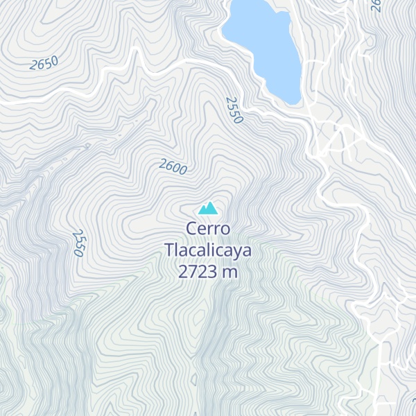 Map of Cerro Tlacalicaya