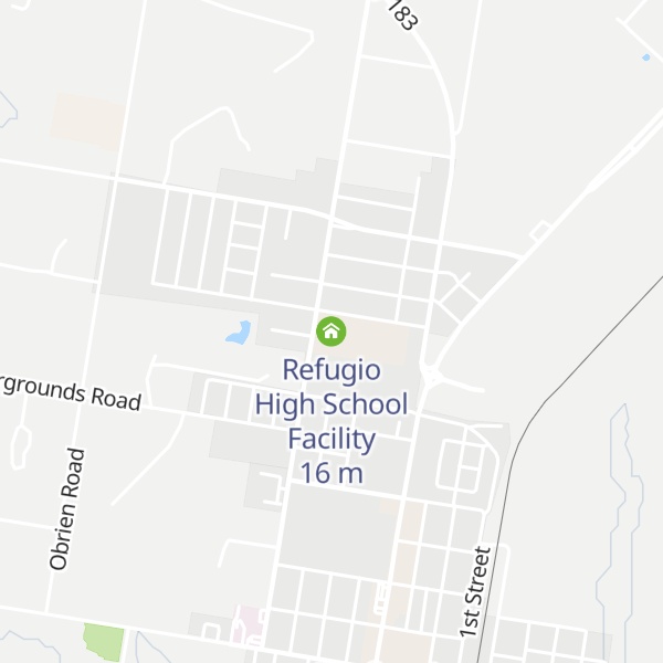 Map of Refugio High School Facility