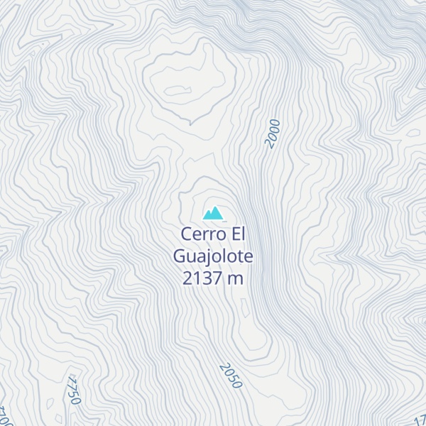Map of Cerro El Guajolote